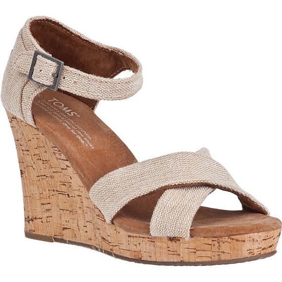 Toms Shoes - Toms Strappy Wedge Sandal Sierra Fabric